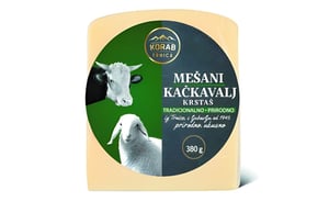 Korab Trnica Mesani kačkavalj krstas 380g