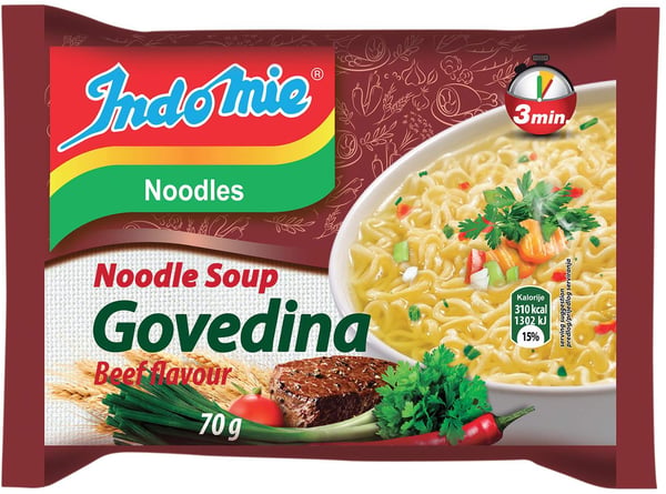 Indomie Nudle Govedina 5x70g 5kom