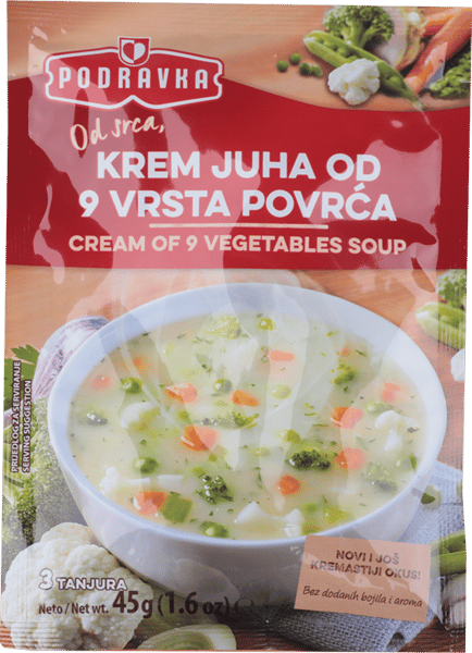 Podravka Krem supa od 9 vrsta povrća 45g