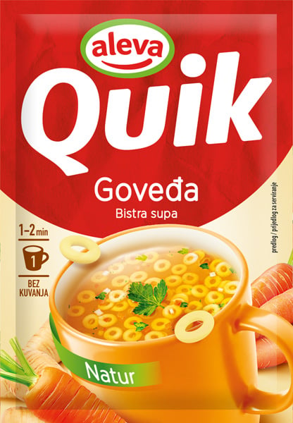 Aleva Instant supa Quik natur goveđa 16g