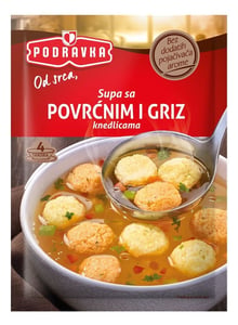 Podravka Supa povrćne i griz knedle 56g