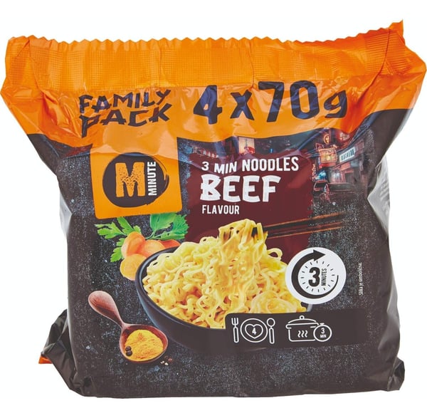 Minute Nudle govedina 4x70g