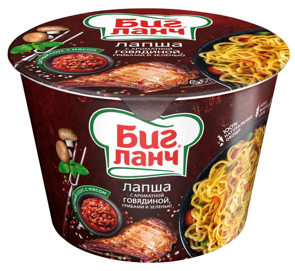 Big Lunch Nudle govedina 90g
