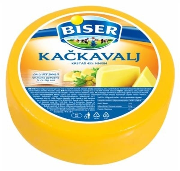 Biser Kačkavalj 45%mm 1kg