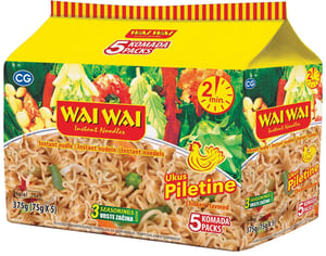 Wai Nudle ukus piletine 5x75g