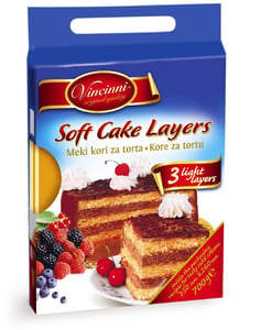 Vincinni Kore za tortu svetle 700g