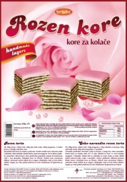 Bradic Rozen kore 430g