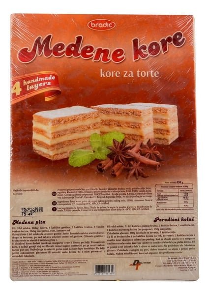 Bradic Medene kore 450g