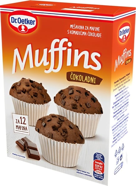 Dr. Oetker Smeša za mafine komadići čokolade 360g
