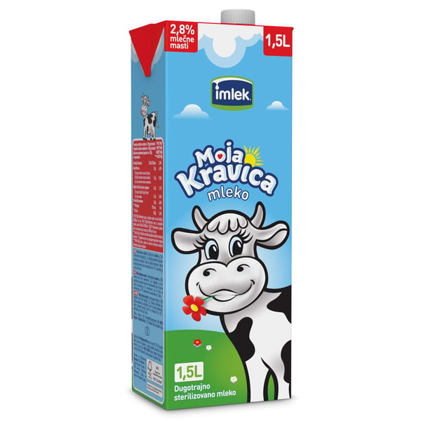 Imlek Moja Kravica mleko ster. 2.8% 1.5L TP