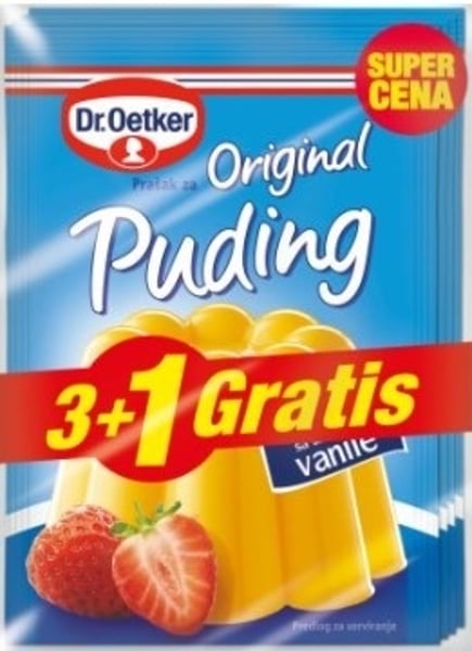 Dr. Oetker Puding vanila 3+1 gratis 152g
