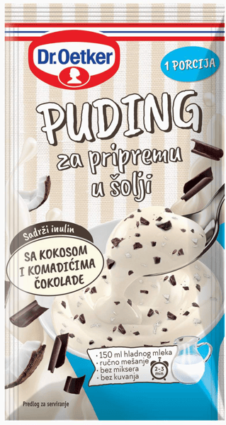 Dr. Oetker Puding kokos čokolada 30g