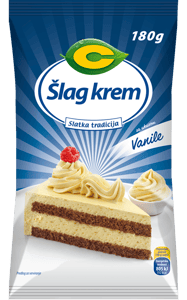 C Šlag krem vanila 180g