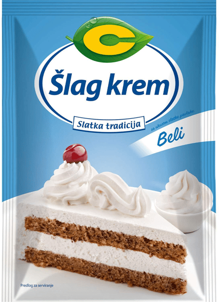 C Šlag krem beli slatka pavlaka 75g
