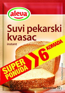 Aleva Suvi pekarski kvasac 6x10g