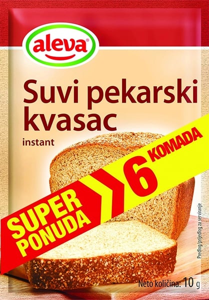 Aleva Suvi pekarski kvasac 6x10g