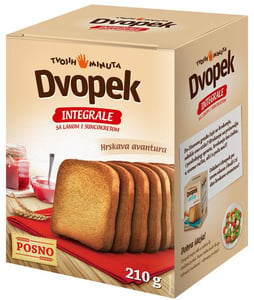 Tvojih 5 Minuta Dvopek integralni lan i suncokret 210g