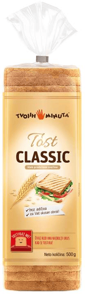 Tvojih 5 Minuta Tost hleb classic 500g