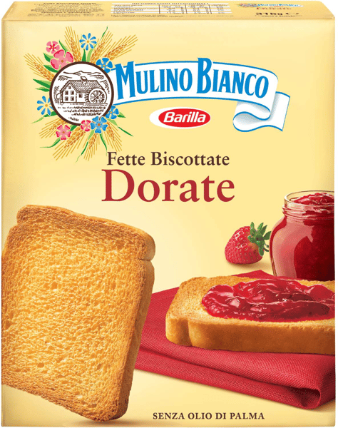 Barilla Dvopek Mulino bianco fetter dorate 315g