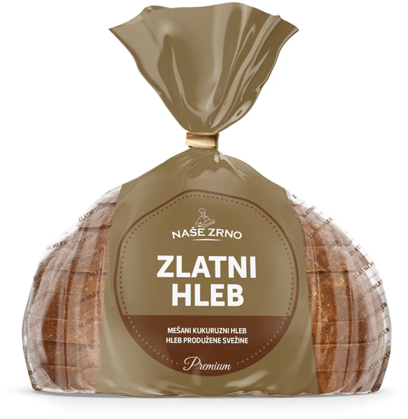 Nase Zrno Hleb Zlatni mešani kukuruzni 350g