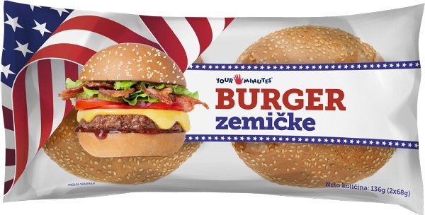 Tvojih 5 Minuta Zemičke burger 2x68g