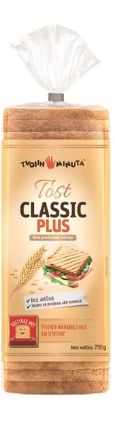 Tvojih 5 Minuta Tost classic plus 750g