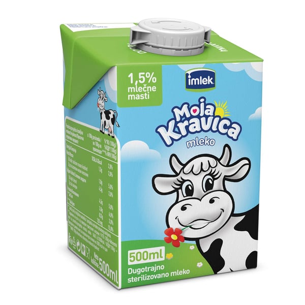 Imlek Moja Kravica mleko ster. 1,5% 500ml TP