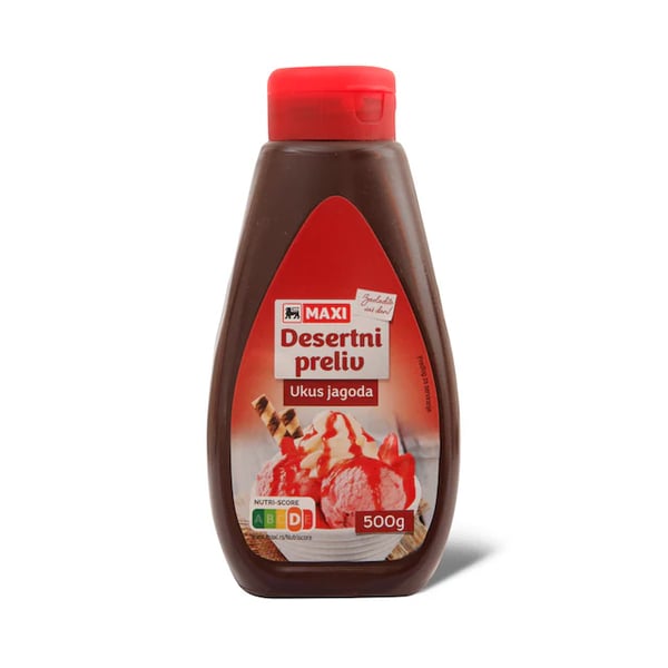Maxi Desertni preliv jagoda 500g