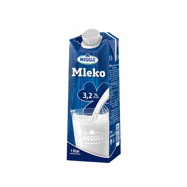 Meggle Mleko ster. 3.2% 1L TP