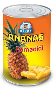 Barba Kompot ananas komadići 565g