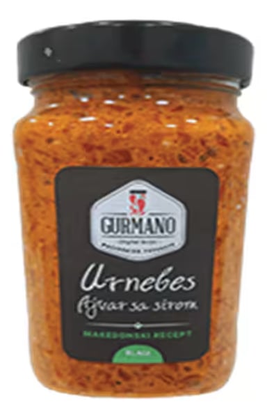 Gurmano Urnebes Ajvar sa sirom blagi 490g