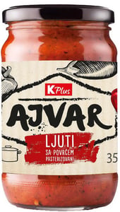 K Plus Ajvar ljuti sa povrćem 350g
