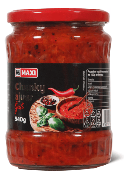 Maxi Ajvar Chunky ljuti 540g