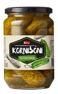K Plus Kornišoni 670g