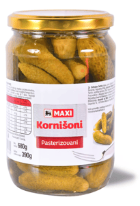 Maxi Kornišoni 680g