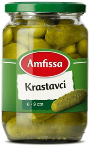 Amfissa Krastavci pasterizovani 6-9cm 680g
