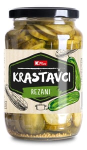 K Plus Krastavci rezani 670g