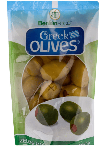 Benlian Zelene masline sa paprikom 160g