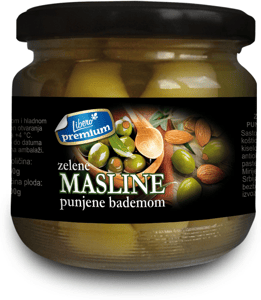 Libero Premium zelene masline sa bademom 340g
