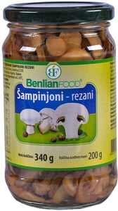 Benlian Šampinjoni rezani 340g