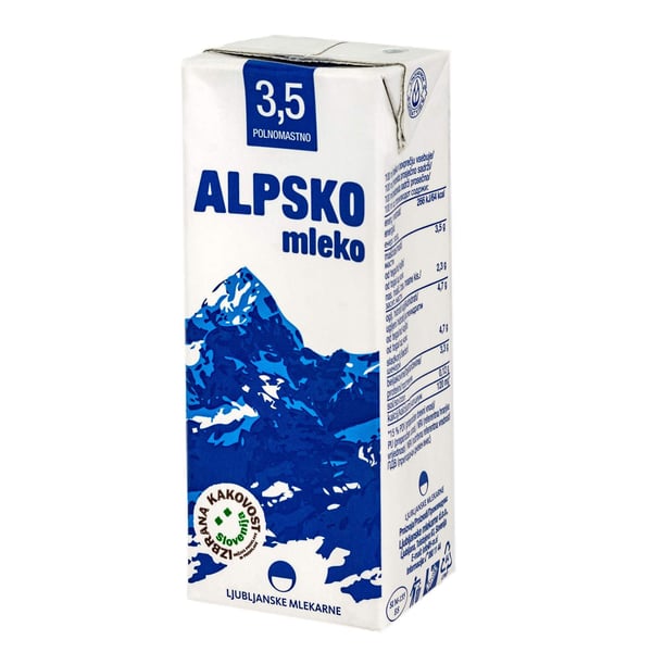 Ljubljanske Mlekarne Alpsko mleko 3.5% 200ml TP