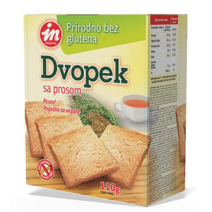 In Dvopek bezglutenski sa prosom 110g