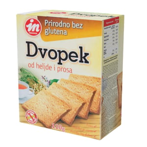 In Dvopek bezglutenski od heljde i prosa 110g