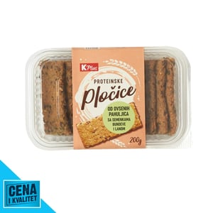 K Plus Proteinske plocice sa semenkama bundeve i lanom 200g