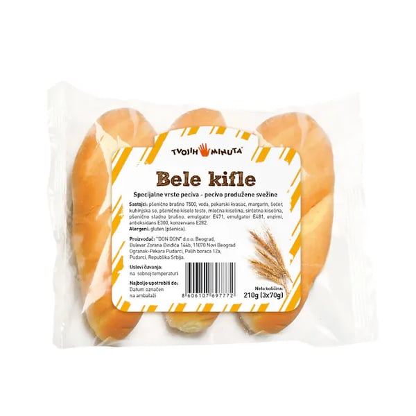 Maxi Bele kifle 3x70g