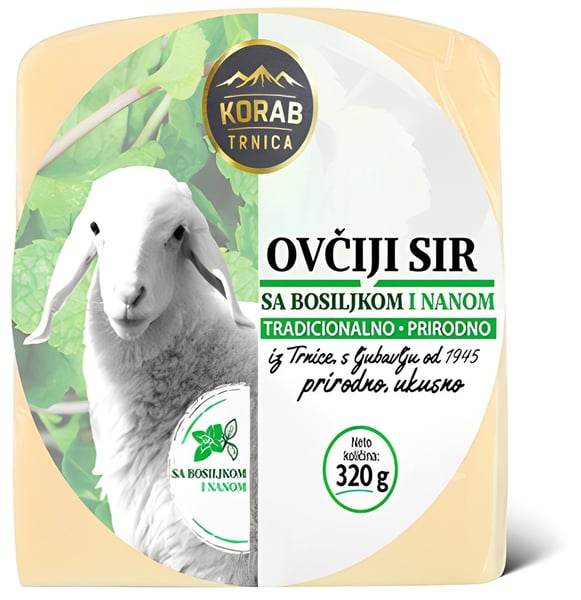 Korab Trnica Ovciji sir nana bosiljak 320g