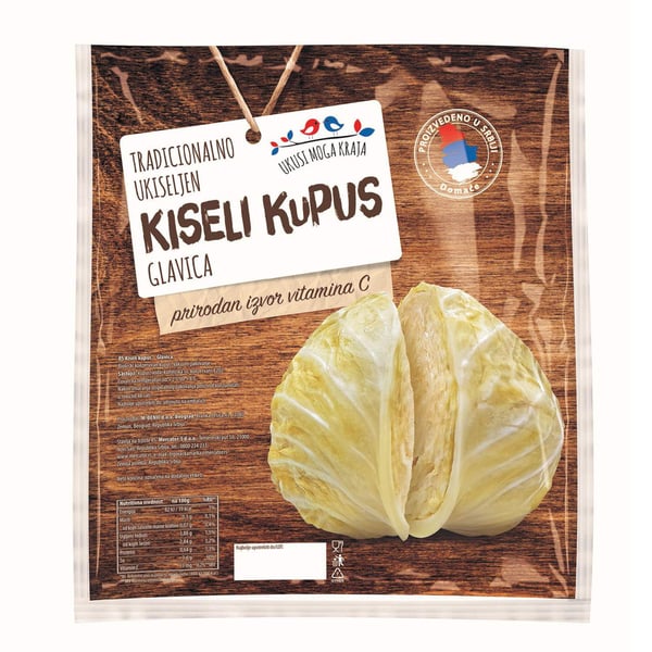 Kiseli kupus glavica komad