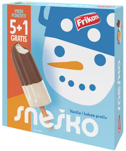 Frikom Sladoled Sneško Multipack 5+1 gratis