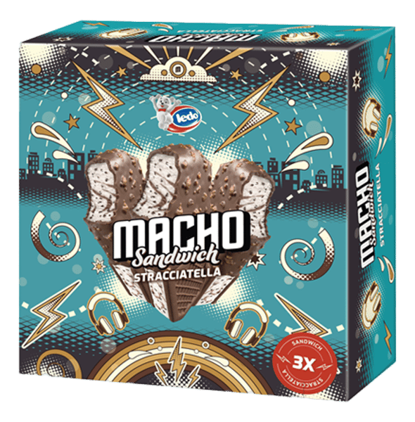 Frikom Sladoled Macho stracatela sendvič 3x129ml
