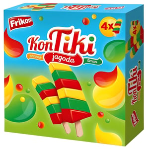 Frikom Sladoled Kontiki jagoda multipack 4x70ml